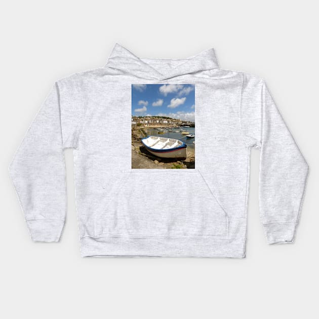 Mousehole, Cornwall Kids Hoodie by Chris Petty